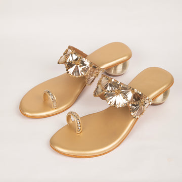 Embellished Kolhapuri heels