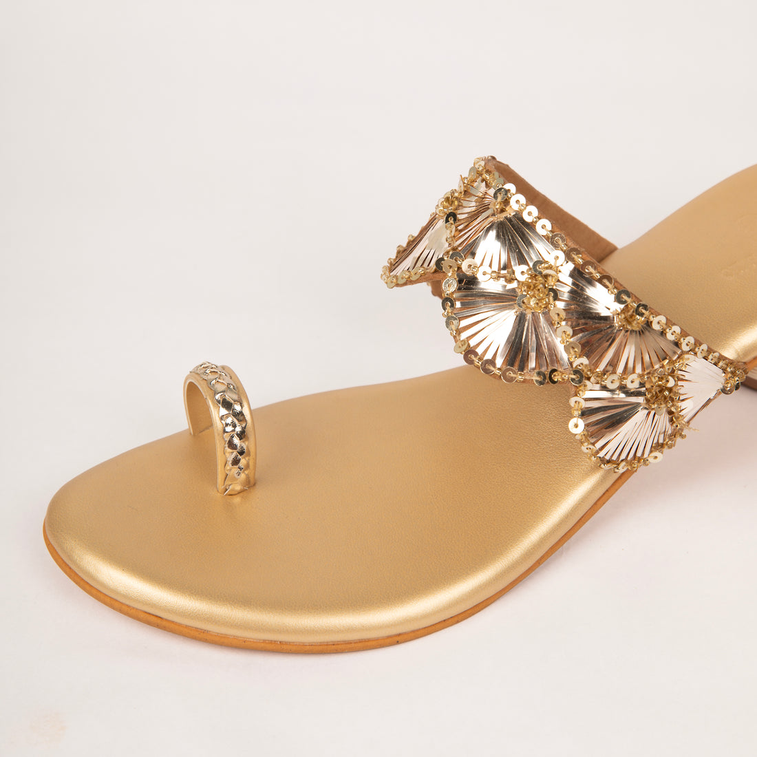 Embellished Kolhapuri heels
