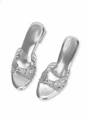 Quirky Silver Heels